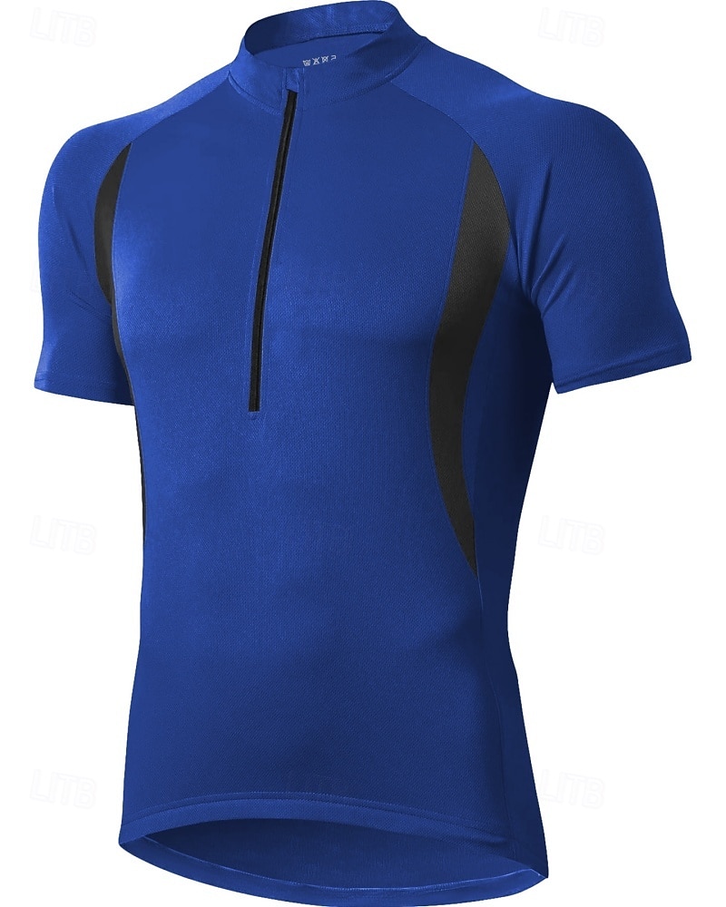 Муж. Велокофты Лоскутный узор С короткими рукавами Велоспорт Джерси Верхняя часть с 3 задними карманами Устойчивость к УФ Быстровысыхающий Задний карман Впитывает пот и влагу Виды спорта 2026 - $24.99 –P5