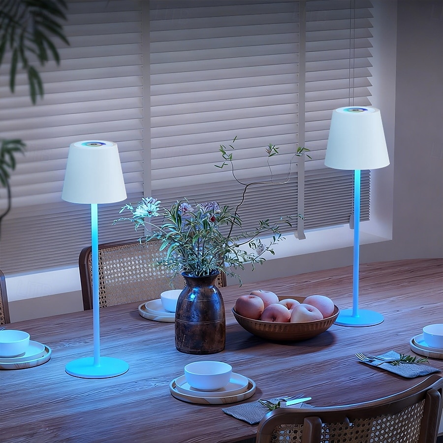 LED Reading Desk Lamp New Modern French Style Eye-Friendly  Rechargeable, RGB, Long Battery Life, Home Use, Living Room & Bedroom, Touch Dimming & Color Adjustment, Ambient Light Decorative Accent, 2026 - $23.99 –P16