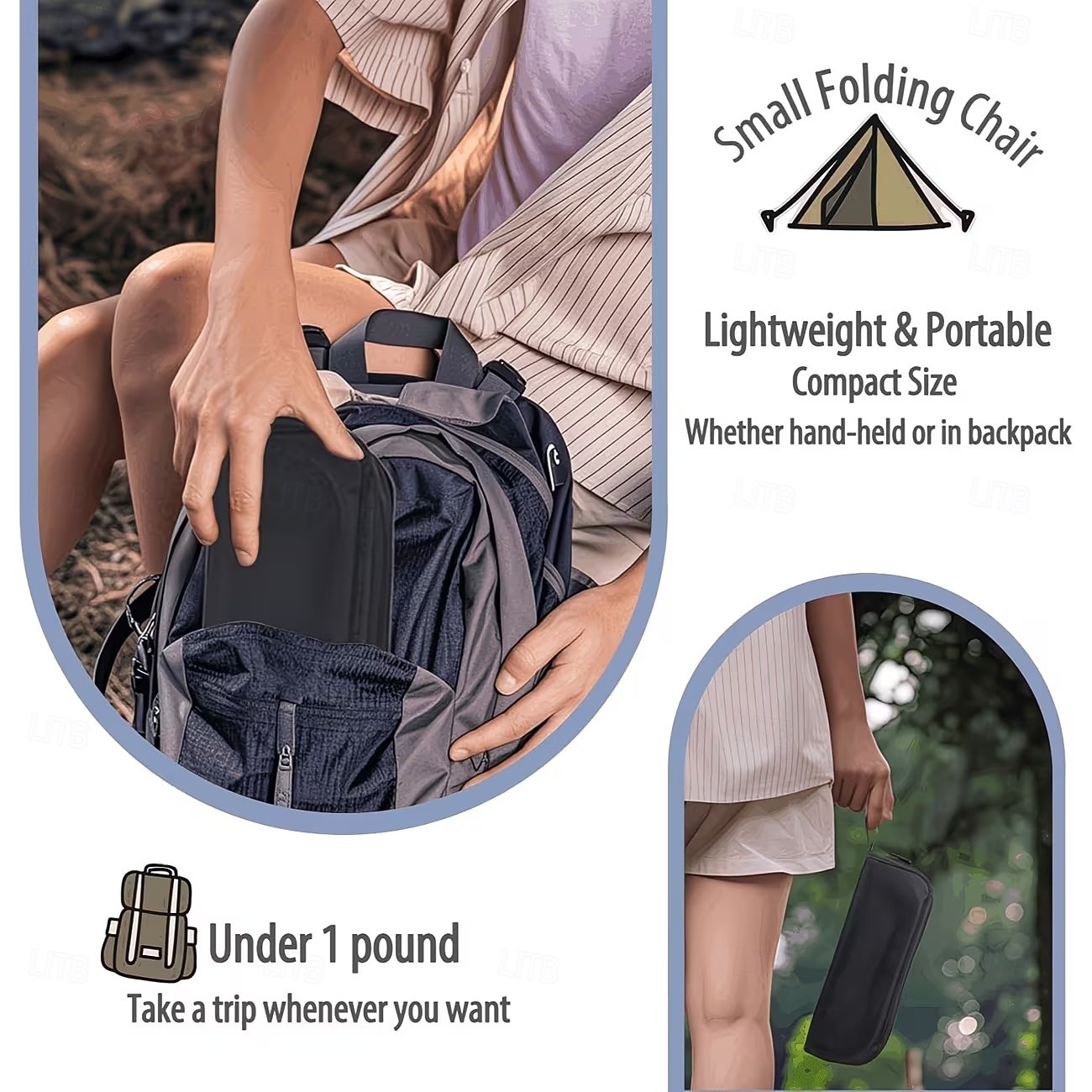 Portable Folding Chair Adult Heavy-Duty Portable Folding Chair with a 440 lbs Weight Capacity, Lightweight and Sturdy Frame, Compact Foldable Outdoor Chair with Portability, Stool-Like, Weather-Resist 2026 - $14.99 –P9