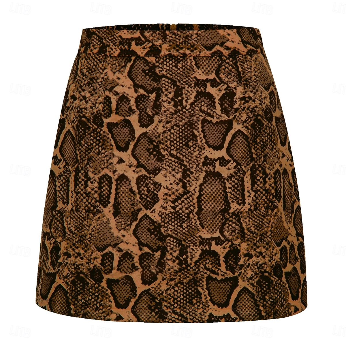 Women's Faux Suede Skirt Fashion Casual Mini High Waist Skirts Leopard Print Split Ends Stretchy Daily Street Leopard Black Yellow Light Brown Spring 2026 - $19.99 –P2