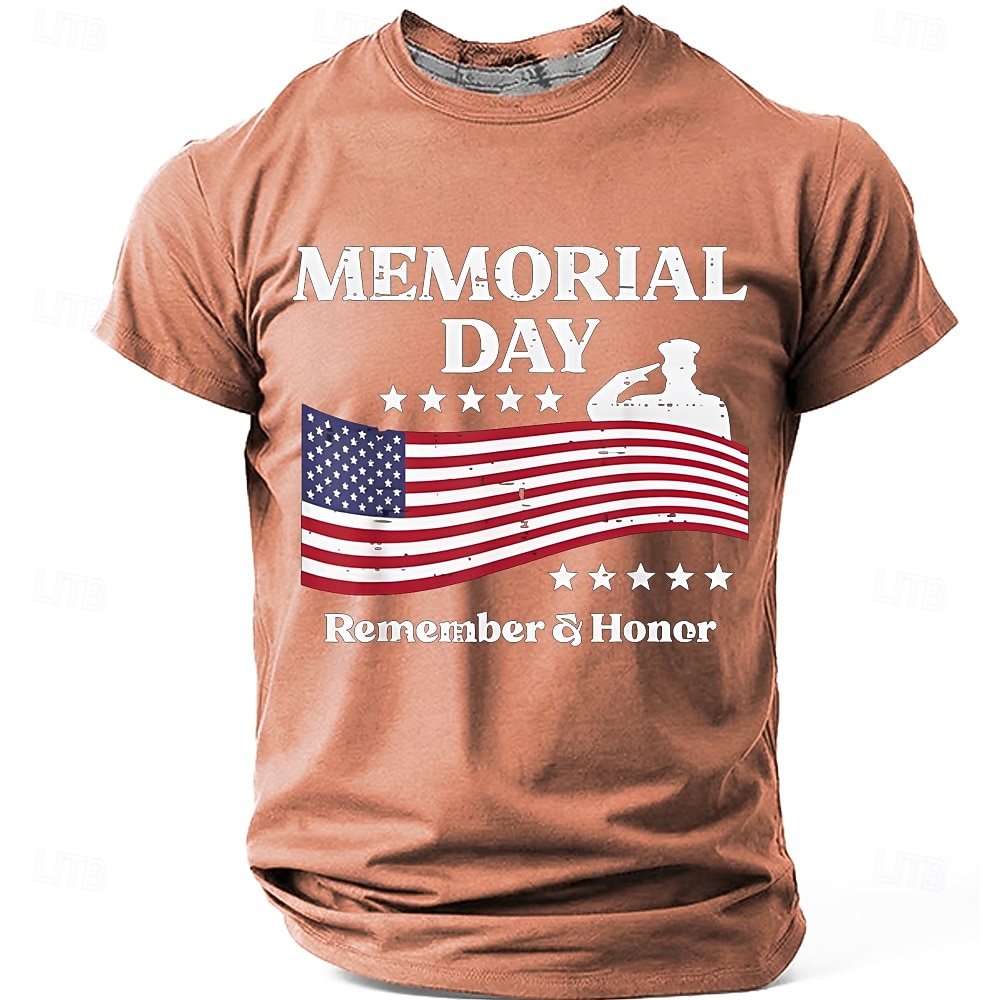 Giorno della memoria Per uomo Gergo divertente Maglietta Manica Corta maglietta Stampa 3D Girocollo Camicia Moda Quotidiano Quotidiano Streetwear Rosso Azzurro cielo Estate Primavera Abbigliamento S del 2026 a $18.99 –P7