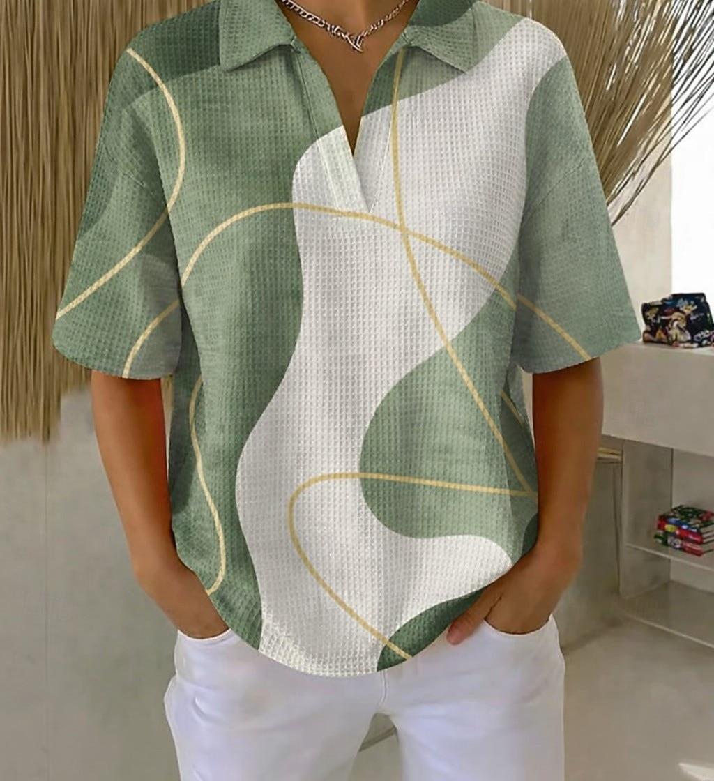 Mulheres Camisa Waffle Camisa casual Tops de verão Gráfico Geométrica Elegante Ativo Férias Sem Manga Tops regulares Diário Ao ar livre Trabalho Roxo Claro Verde Arco-íris Verão Primavera Outono de 2026 por $24.99 –P1