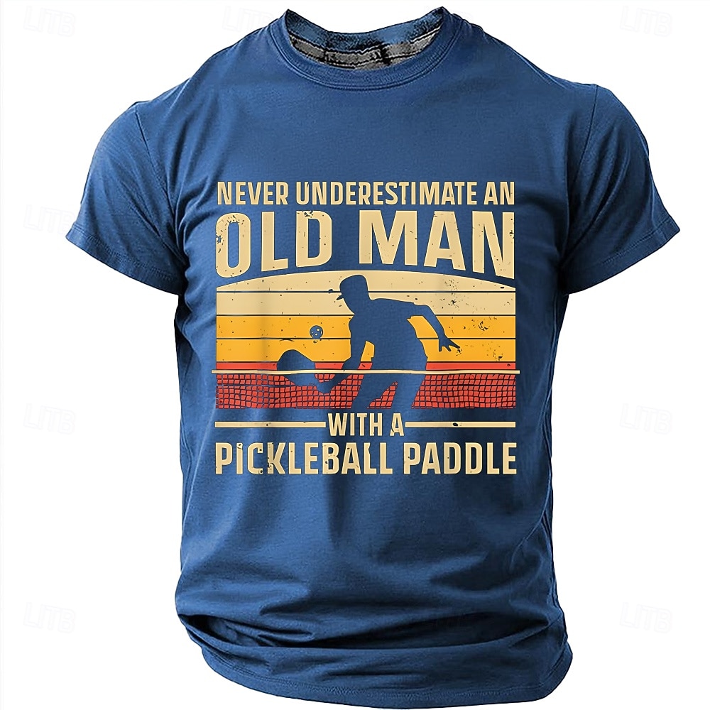 Homme Vieil Homme Pickleball T-shirt Manche Courte T-shirt Impression 3D Col ras du cou Chemise Mode Quotidien Quotidien Rue Rouge Été Printemps Vêtement Tenue S M L XL XXL XXXL de 2026 ? $18.99 –P11