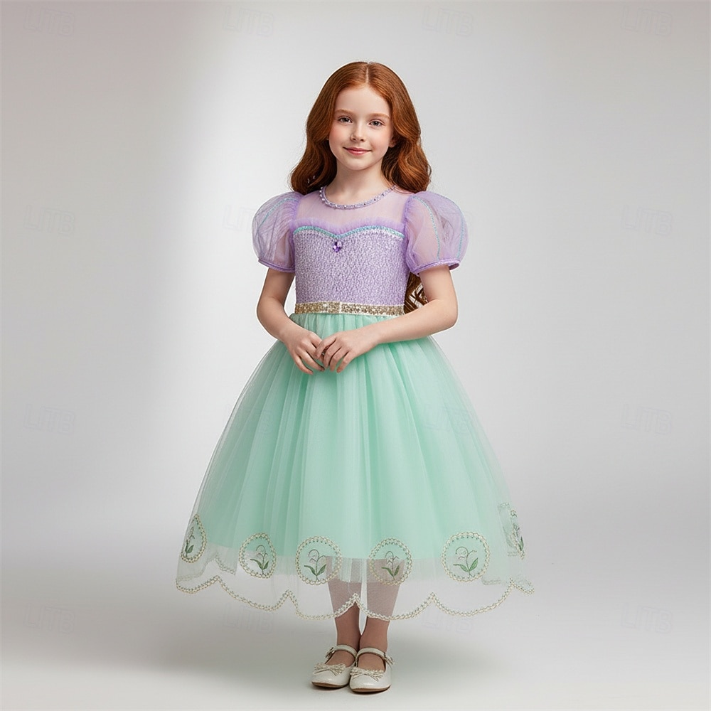 Syrena Księżniczka Sukienka Kostium Cosplay Stroje Film Moda Śłodkie Tutu for Dla dziewczynek Dzieci Halloween Bal maskowy Codzienny Impreza Święto 2026 - $44.99 –P1