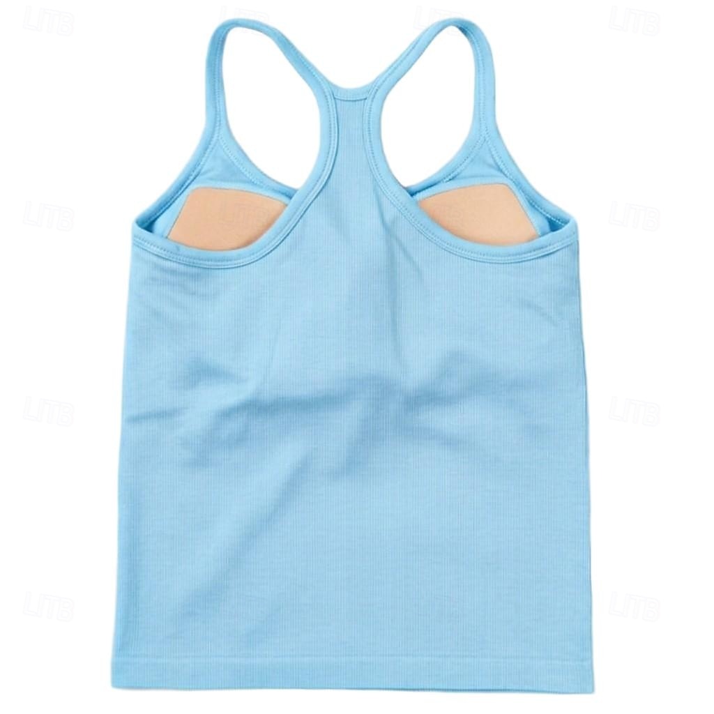 Women's Athletic Tank Knit Top Tunic Stylish Hot Casual Sleeveless Spaghetti Straps Regular Tops Gym Sports Going out Blue Eggplant Purple Black White Yellow Summer Spring 2026 - $25.99 –P15