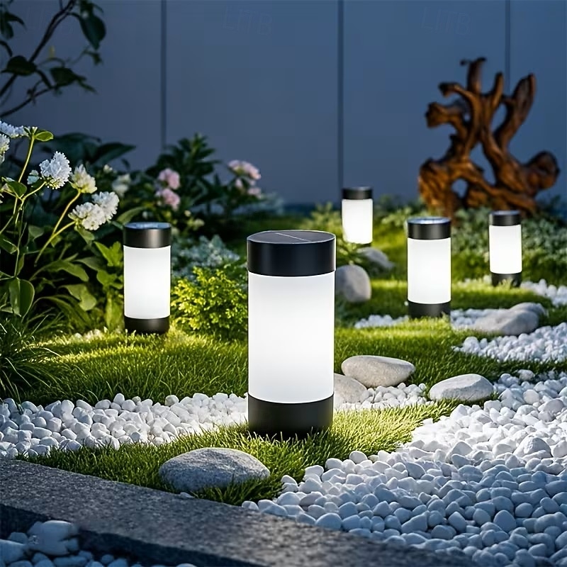 4er-Set Solar-Gartenleuchten, wasserdichte Gartenwegleuchten, dekorative Solar-Bodenleuchten zum Einstecken, für den Außenbereich 2026 - $39.99 –P2