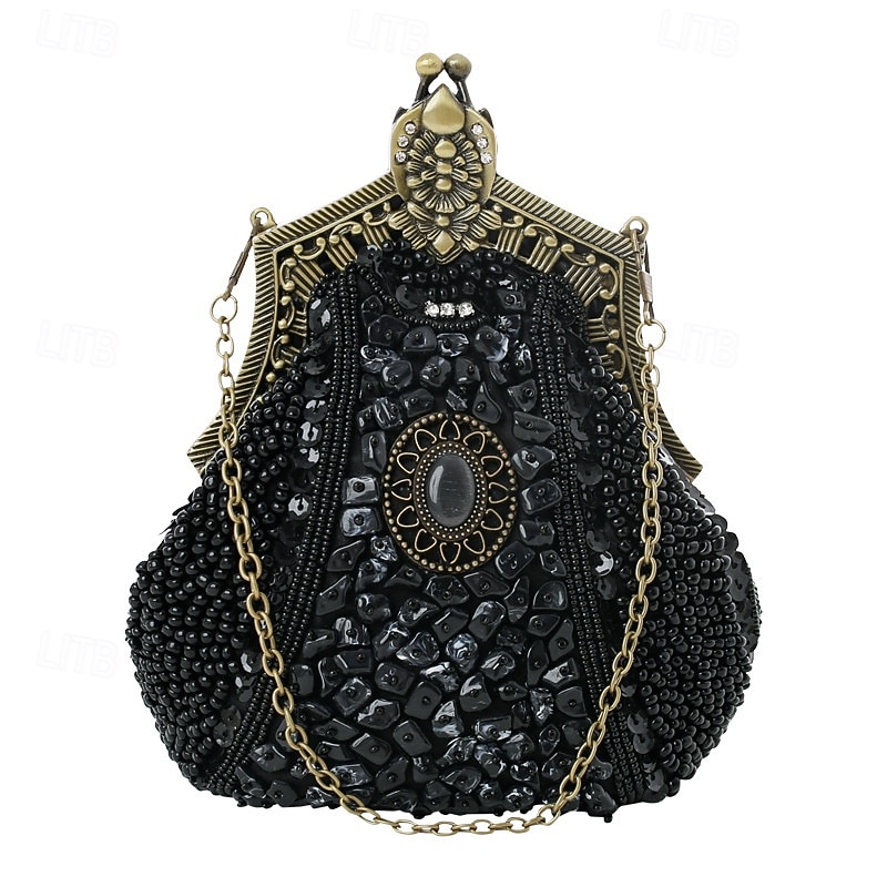 Rugido 20s 1920s Retro Antiguo Bolso de mano de noche Bolsos de noche El gran Gatsby Chica de la aleta Disfraz Mujer Carnaval Mascarada Fiesta de Cóctel Fiesta temática retro Adulto Maleta 2026 - $37.99 –P6