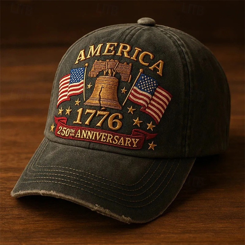 Ανδρικά Γιούνισεξ Καπέλο 250ης Επετείου των Ηνωμένων Πολιτειών Τζόκεϊ Καπέλο ηλίου Καπέλο φορτηγατζή Μαύρο Λευκό Πολυεστέρας / Πολυαμίδη Προσαρμόσιμη Πατριωτικό Διακοπές Αθλήματα 2026 - $21.99 –P5
