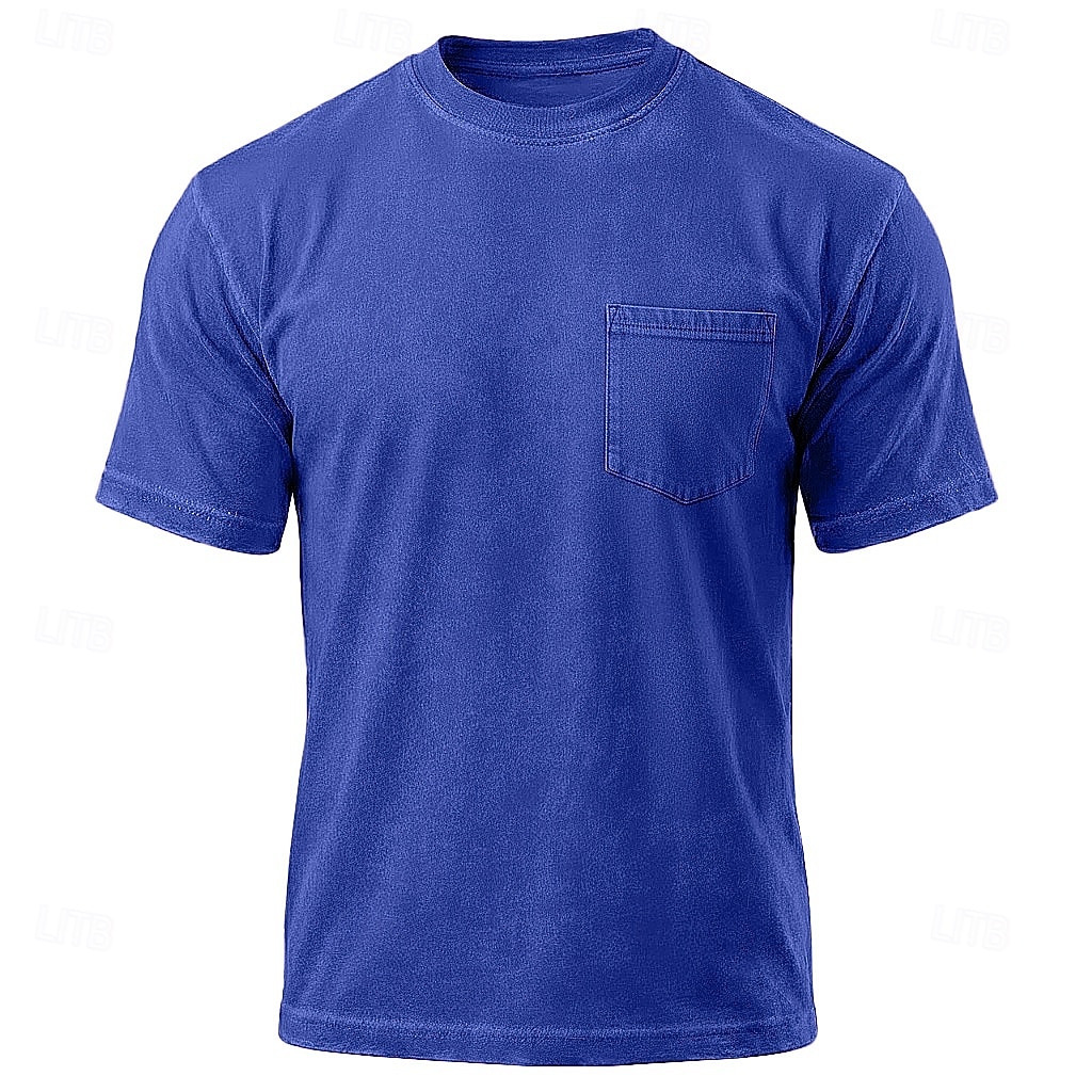 SoftFade™ Heren T Shirt 100% Katoen Acid Wash Shirt Tee Top Korte Mouwen Ronde Hals Crewneck Zomer Lente Effen Kleur Vintage Streetwear Designer Zak Garment Dyed Vervaagd Casual Vakantie Straat 2026 - $31.99 –P3