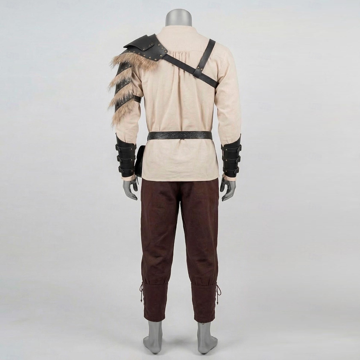 Set Retrò Vintage Medievale Rinascimento Pantaloni Da giorno Cintura in Vita con accessori Lunghe Vichinghi Ranger Allacciato Costume Per uomo Vichingo Mascherata Fiera Rinascimentale LARP Adulti del 2026 a $92.99 –P4