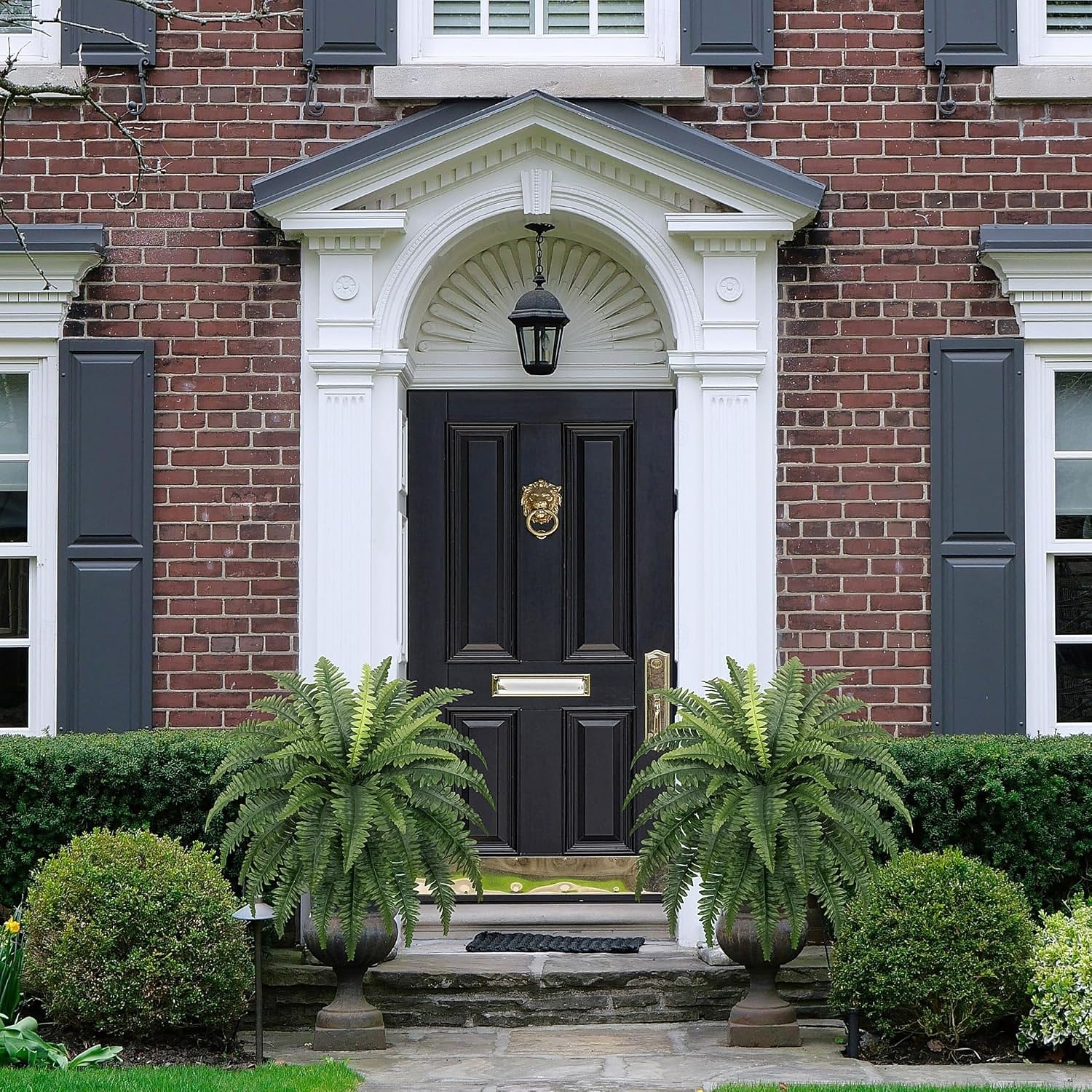 Cespuglio artificiale di felce di Boston da 89 cm, grande, resistente ai raggi UV, dall'aspetto realistico, con 38 fronde naturali, ideale per decorazioni interne ed esterne, patio, veranda, giardino, matrimoni e ufficio. del 2026 a $29.99 –P6