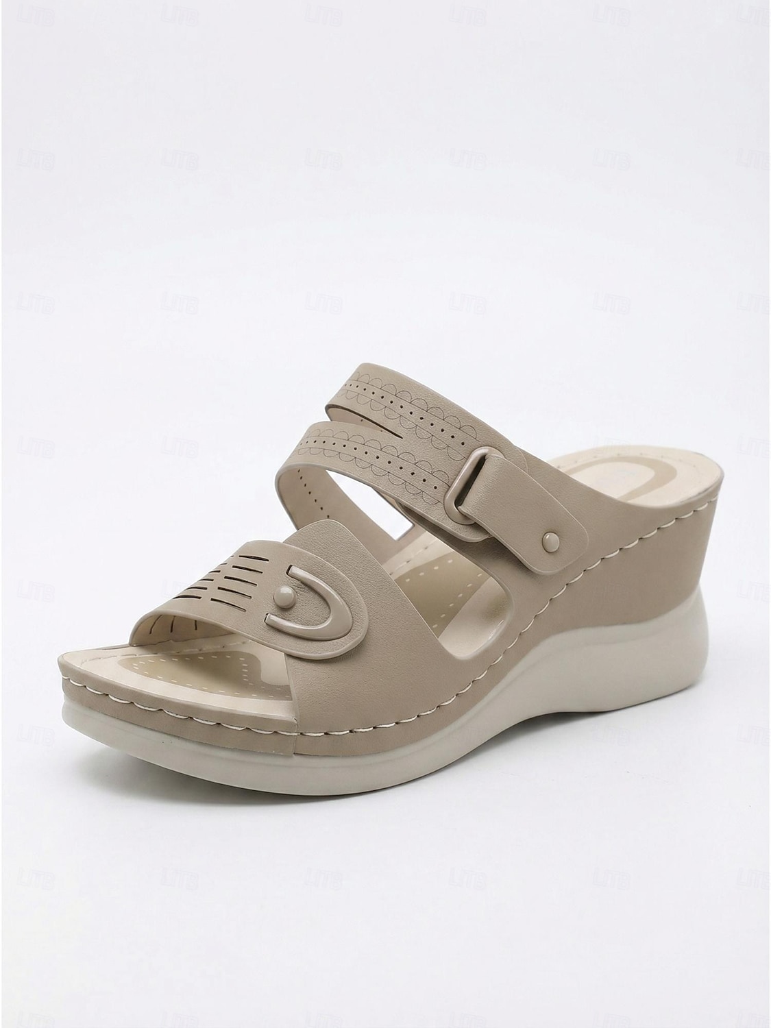 Women's Green Wedge Sandals – Adjustable Strap Comfort Sandals with Arch Support, Lightweight Cushioned Walking Shoes for Travel, Daily Wear, Outdoor Walking & Garden Leisure 2026 - $34.99 –P4