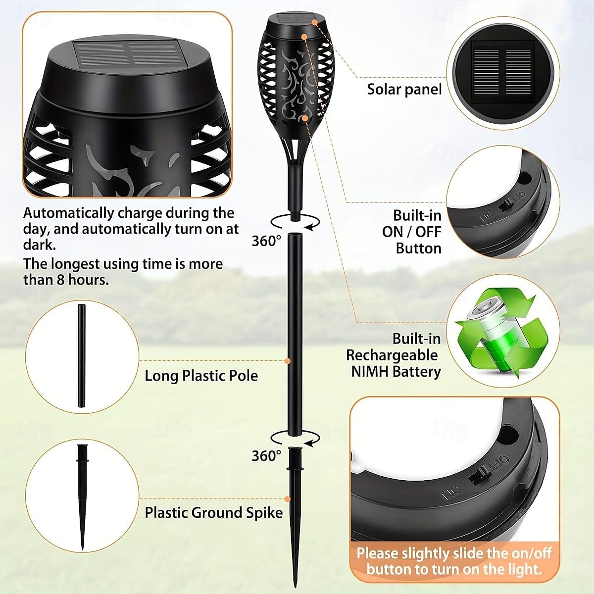 Vízálló Modern Napenergia 8db 6db 4db 2026 - $32.39 –P2