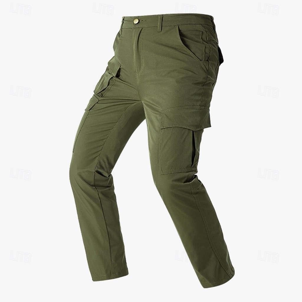 Herr Militärbyxor Långbyxor Taktiska byxor Flera fickor Flikficka Ensfärgat Vindtät Komfort Dagligen Utomhus Helgdag Semester Streetwear Svart Armégrön Oelastisk 2026 - $43.99 –P6