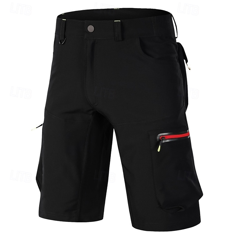 Herre Helfarge MTB-shorts Sykkelshorts Sykkel Shorts Løstsittende shorts Slimfit sport Hurtigtørkende Vanntett Glidelås Pustende Svart Militærgrønn Klær Sykkelklær 2026 - $35.99 –P4