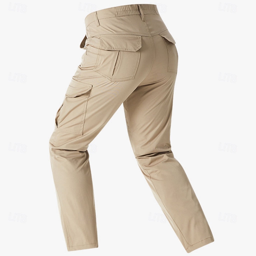 Herr Militärbyxor Långbyxor Taktiska byxor Flera fickor Flikficka Ensfärgat Vindtät Komfort Dagligen Utomhus Helgdag Semester Streetwear Svart Armégrön Oelastisk 2026 - $43.99 –P3