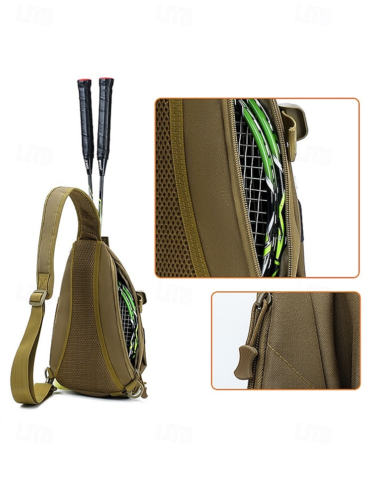 Men's Polyester Sling Bag Chest Pack, Multi-Color Crossbody Bag with Adjustable Shoulder Strap, Ideal for Casual Daily Use, Outdoor Sports, Hiking, Fishing and Travel 2026 - $24.99 –P12