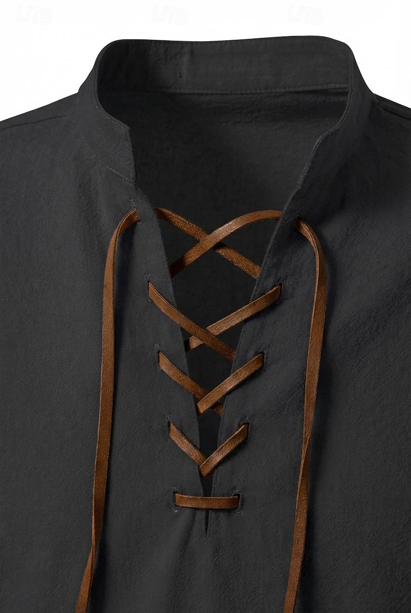 Kostymer i middelalderstil Renessanse قميص Lange Ermer Pirat Viking Kostyme Herre Halloween Karneval Ytelse LARP Ren Faire Voksne Trøye 2026 - $21.99 –P9