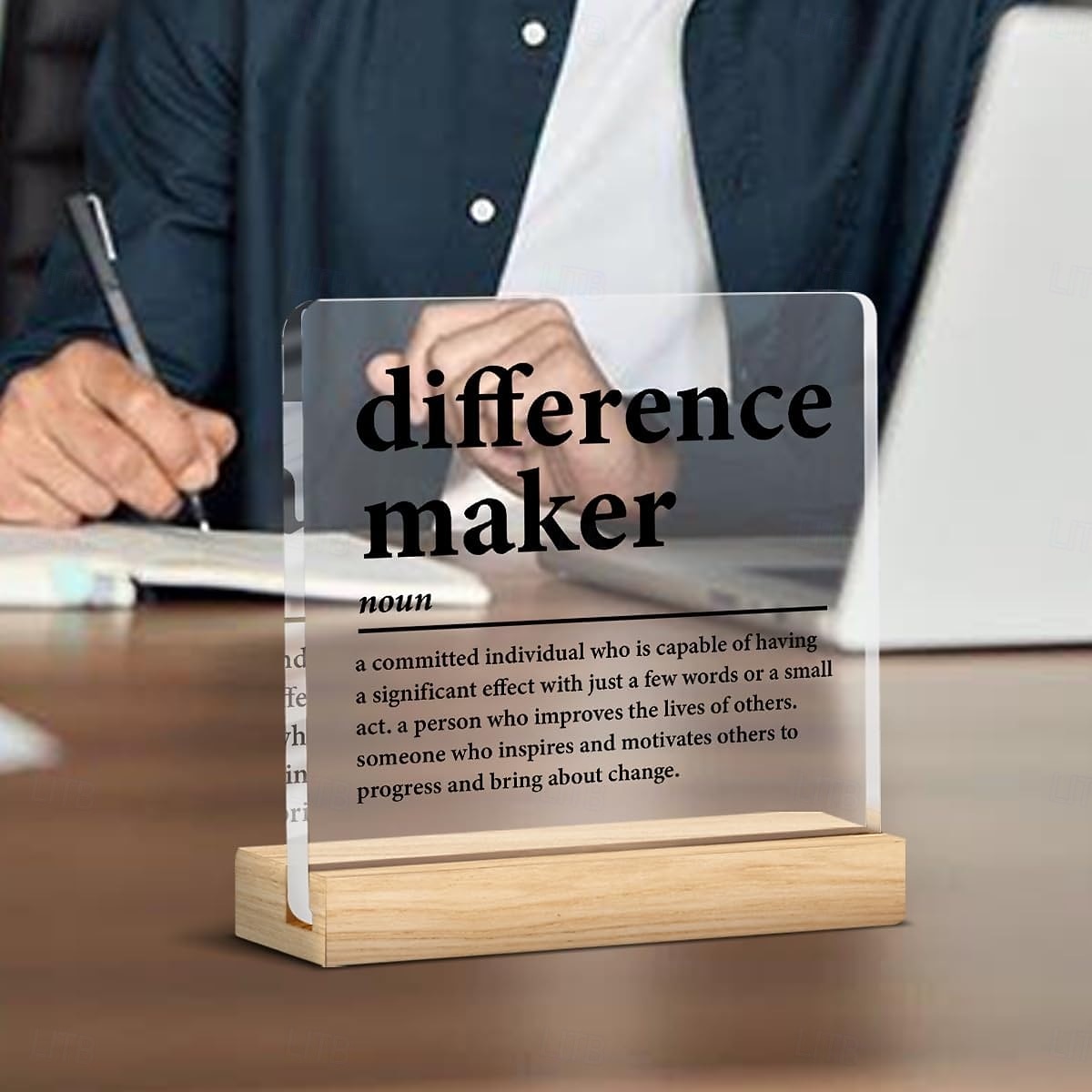 Besondere Geschenke für Lehrer, Trainer, Mentoren, Chefs und Führungskräfte; Dankeschön-Geschenke für Kollegen, Mitarbeiter, Frauen und Männer; Motivierendes Acrylschild für Büro, Schreibtisch oder 2026 - $9.99 –P1