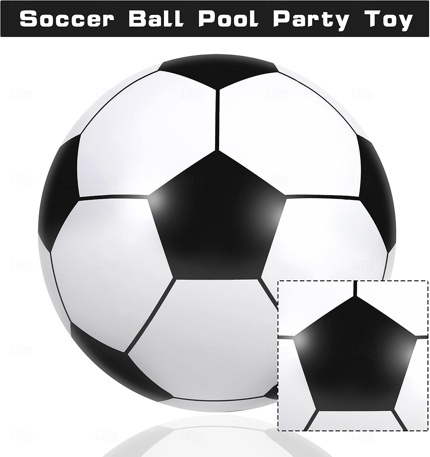 60 Inch Inflatable Beach Soccer Ball Jumbo Football Swimming Pool 2026 World Soccer Cup Party Decoration for Water Sports Games Party Supplies Family Gathering 2026 - $69.99 –P1