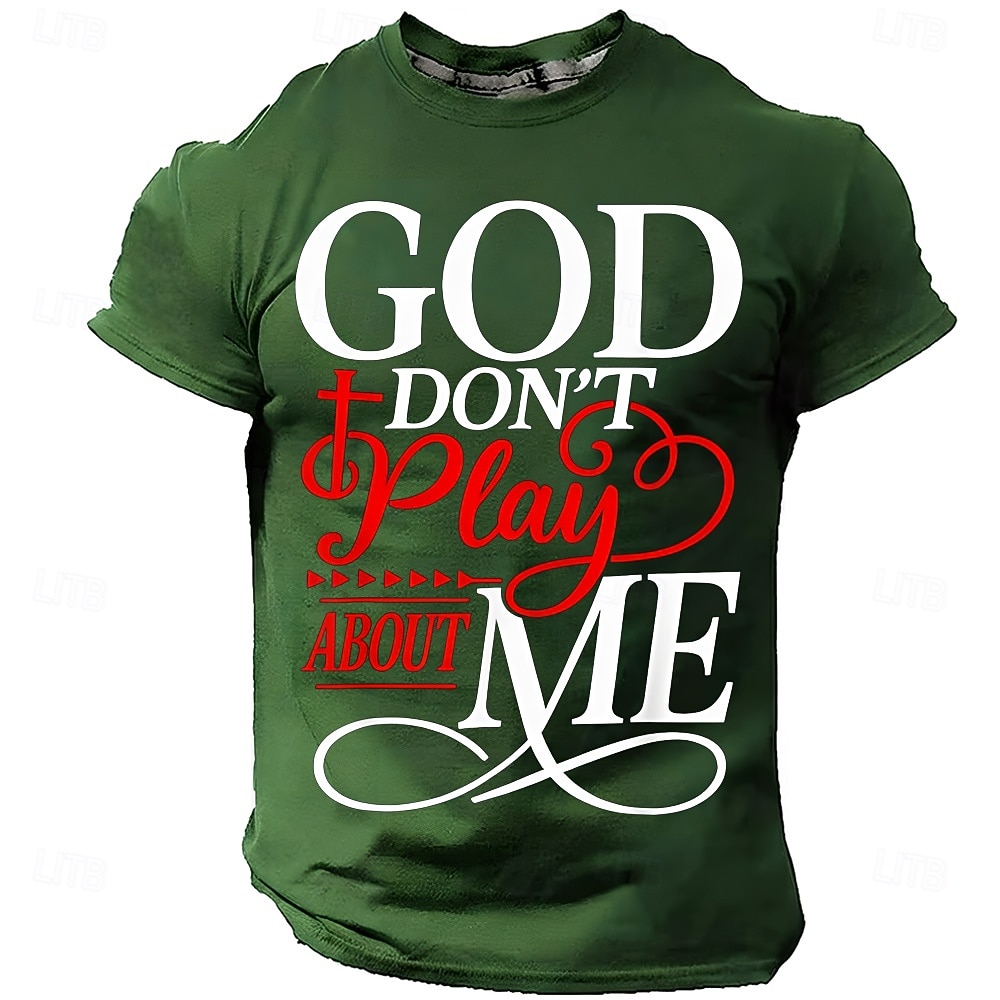 Camiseta Masculina da Bíblia Deus Não Brinca Comigo Camiseta Cristã Urbana Fé Religiosa Proteção Divina Estampa Gráfica Cruz Manga Curta Azul Marinho Roupas de Designer de 2026 por $19.99 –P3