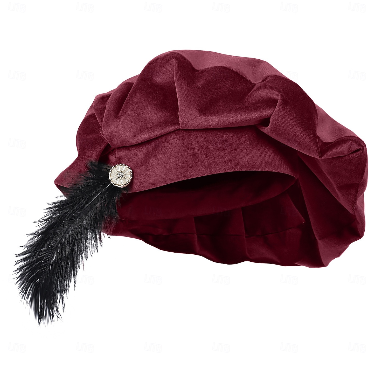 Medievale Rinascimento elisabettiano Cappello Principe Gentiluomo Ranger Piuma Tinta unica Costume Per uomo Halloween Carnevale Fiera Rinascimentale LARP Festa a tema retrò Adulti Cappello del 2026 a $26.99 –P4