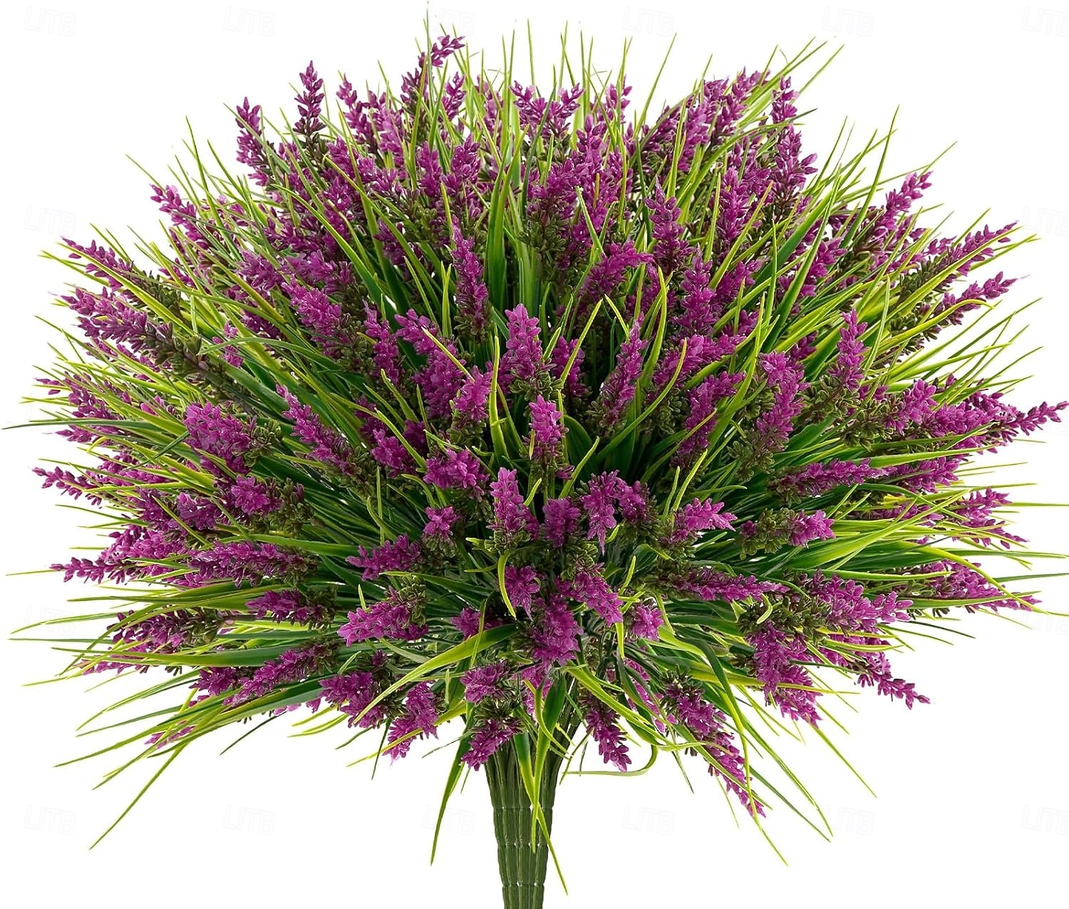 8 Bundles Artificial Plants Outdoor, UV Resistant Fake Flowers ...