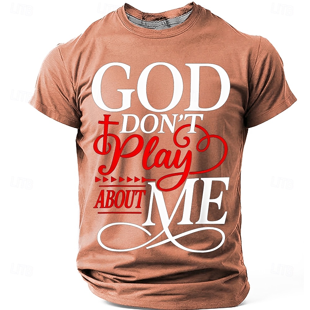 Camiseta Masculina da Bíblia Deus Não Brinca Comigo Camiseta Cristã Urbana Fé Religiosa Proteção Divina Estampa Gráfica Cruz Manga Curta Azul Marinho Roupas de Designer de 2026 por $19.99 –P5