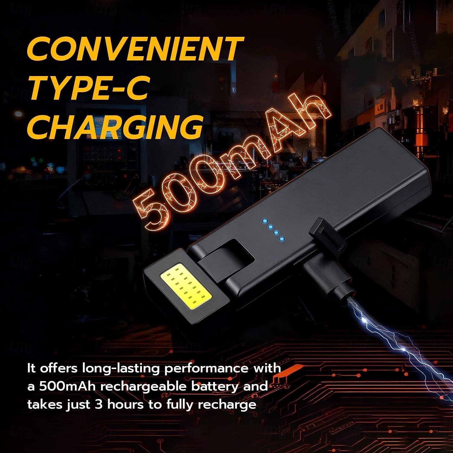 Lanternă magnetică de lucru, lanternă LED portabilă reîncărcabilă rotativă cu design cu clips, lanternă cu 3 moduri de iluminare pentru reparații auto, camping, muncă și urgențe 2026 - $17.99 –P5