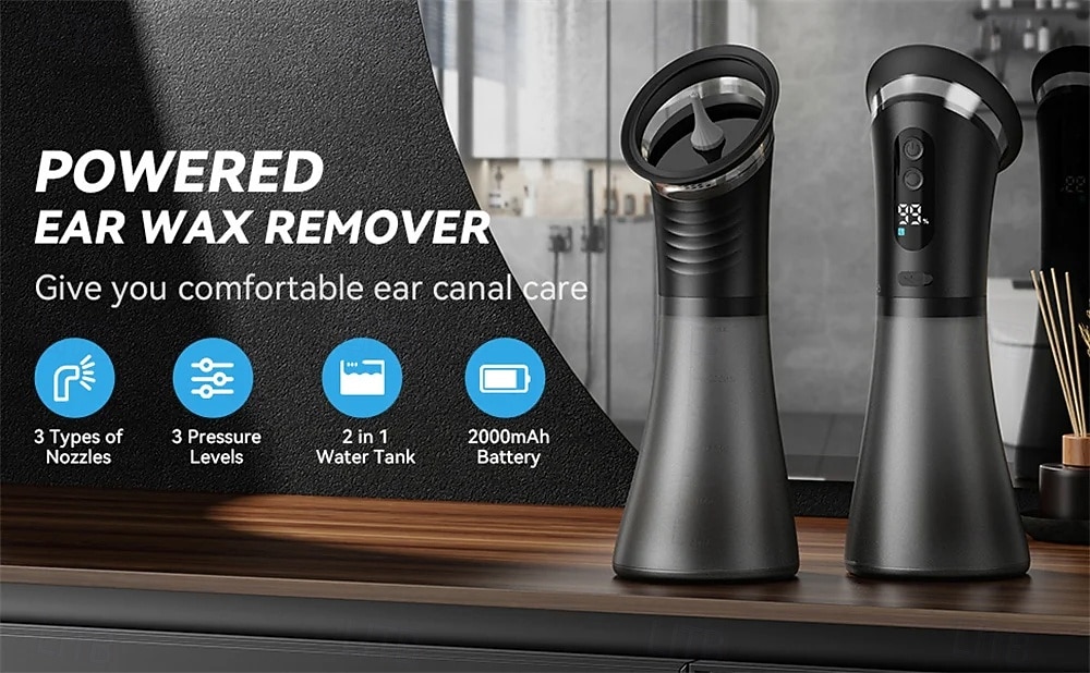 Water Ear Irrigation System, Electric Ear Wax Removal Tool with 10 Replacement Tips, USB-C Rechargeable Ear Cleaner for Safe & Comfortable Wax Removal, Professional Earwax Remover Kit 2026 - $93.99 –P1