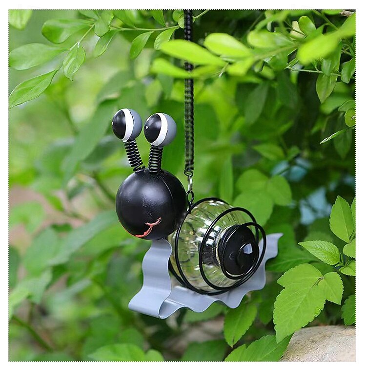 Lanterna suspensa de ferro oca em formato de caracol, à prova d'água e com energia solar, ideal para decoração de jardins, vilas, árvores e pátios, perfeita para criar um ambiente aconchegante no de 2026 por $12.99 –P5