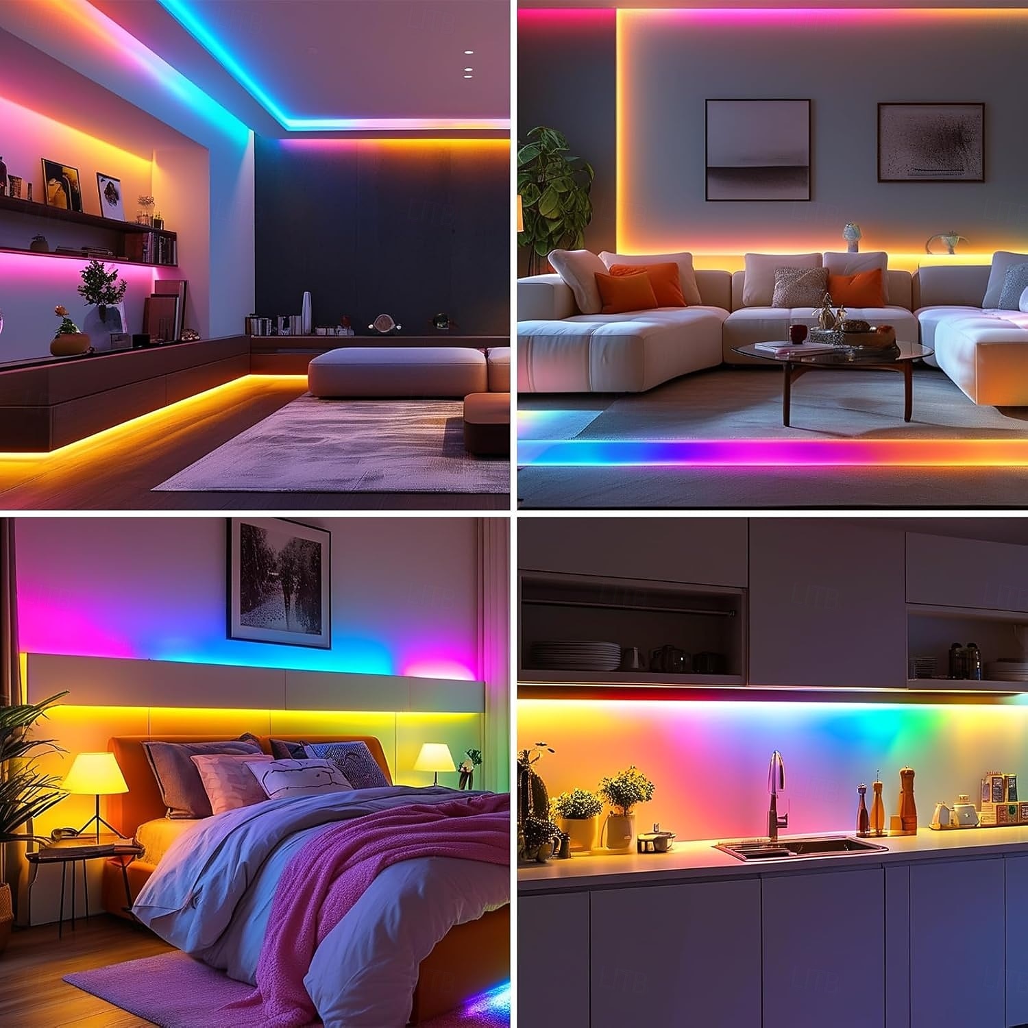 24V WS2811 RGB IC COB LED Strip Lights 16.4ft (1 Roll ) 65.6ft (2 Rolls of 32.8ft) Chasing LED Light Strip with 338 Remote Controller Models and Power Supply for Bedroom Living Room Gaming Parties 2026 - $143.99 –P8