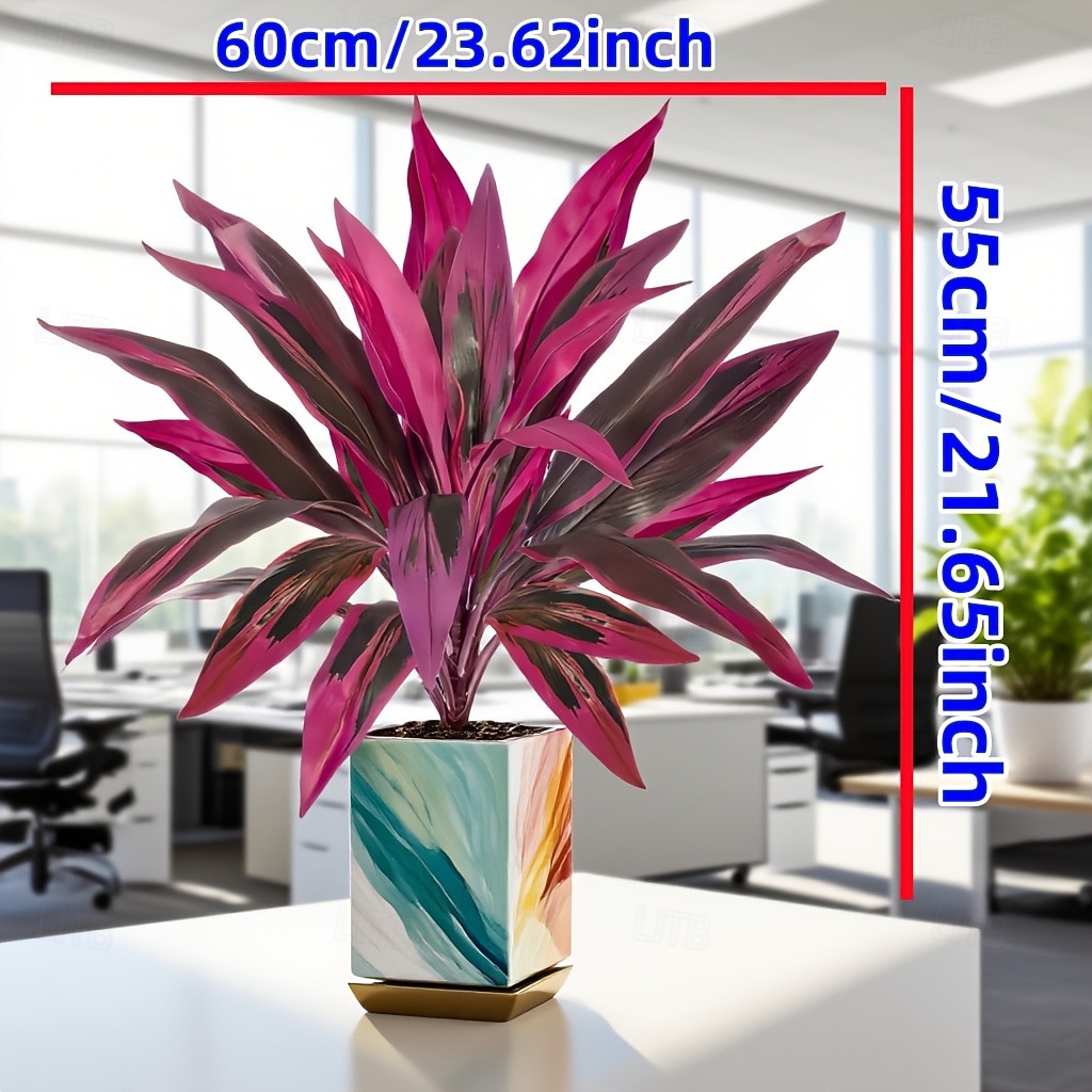 6 Pcs Artificial Tropical Plant 17 Leaves Faux Bamboo Dracaena for Indoor & Outdoor Decor, DIY Floral Arrangements, Plant Walls, Garden, Patio & Greenery Accents 2026 - $35.99 –P6