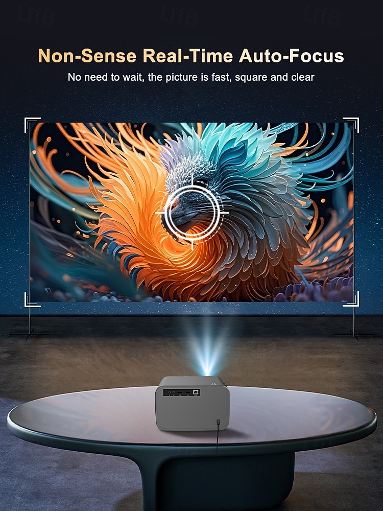 4K Smart Projector with Android 13, Native 1080P Home Theater Projector, Auto Focus & Auto Keystone, WiFi 6, Bluetooth 5.4, Amlogic T950S Chip, Movie Projector Compatible with iOS/Android/TV Stick 2026 - $286.49 –P4