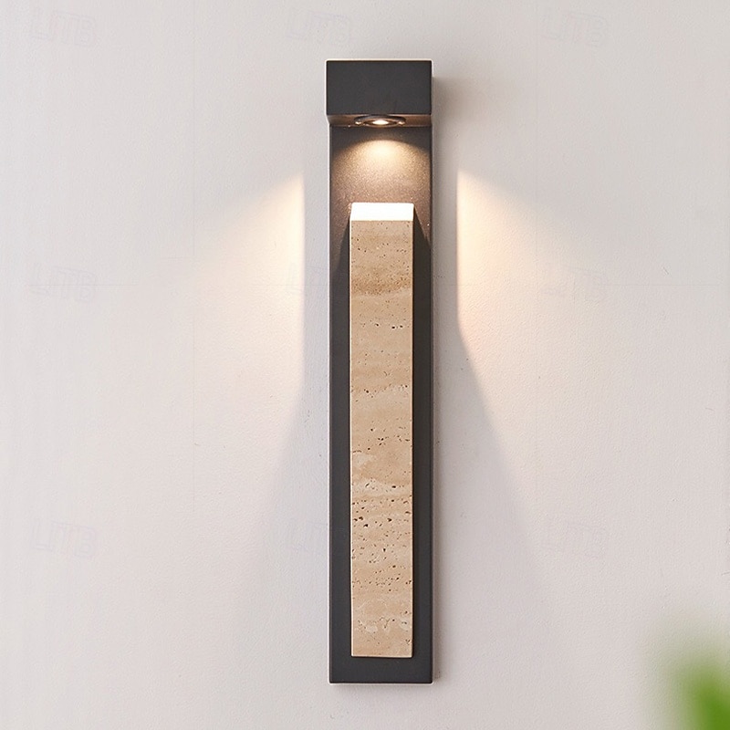 Intérieur LED Appliques Murales Extérieures Appliques Murales Intérieures Extérieur Métal Pierre Applique murale IP44 110-120V 220-240V de 2026 ? $250.29 –P4