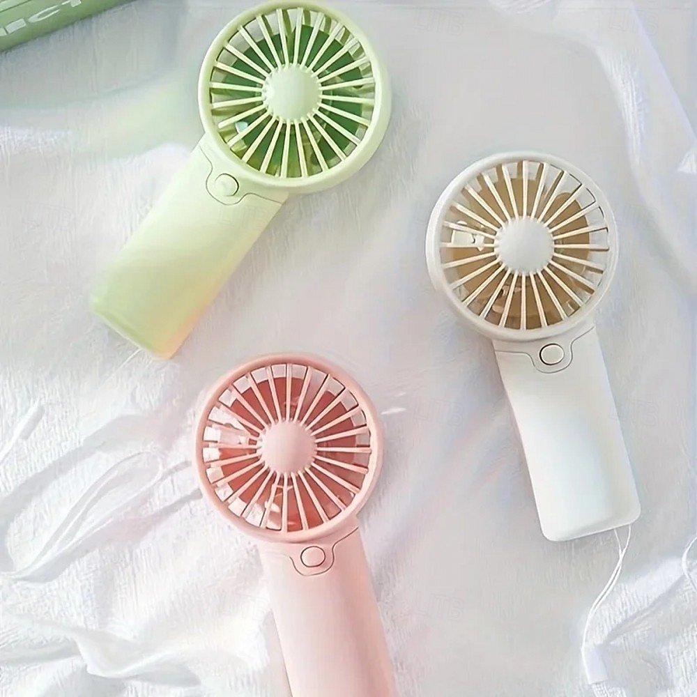 Cute Mini Fan Portable Handheld Fan Lightweight Handy Fan Pocket Size Low Noise Small Electric Fan Student Gift AA Battery Cooling Portable Hand Fan for Outdoor Home 2026 - $9.99 –P7
