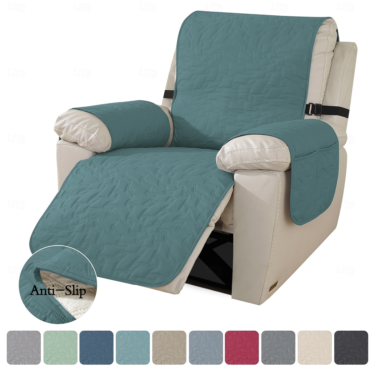 Rekbare jacquard waterdichte bankhoes, antislip, huisdiervriendelijke bankbeschermer, duurzame, vlekbestendige meubelhoes voor honden en katten 2026 - $37.99 –P10