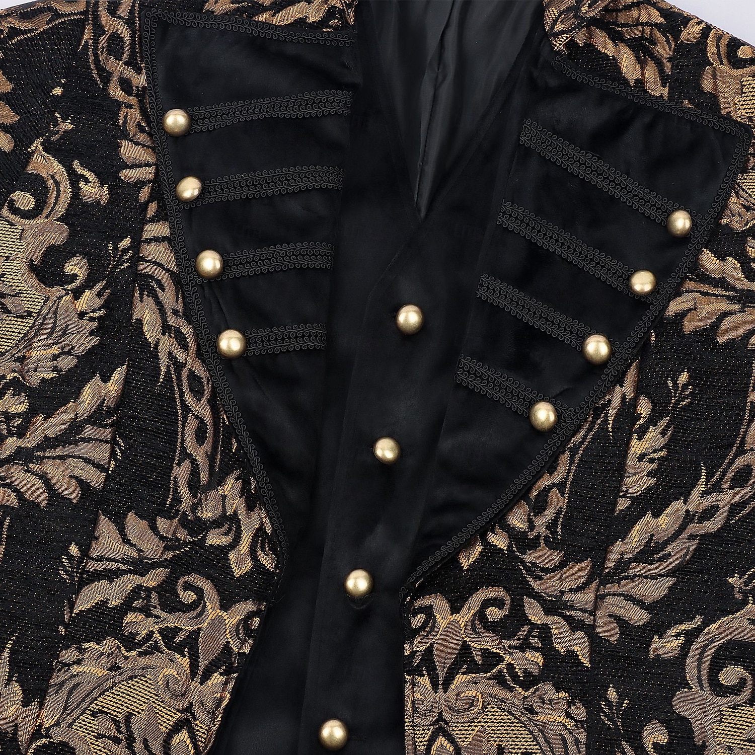 Retro Vintage Medieval Renascentista Casaco Manga Comprida Príncipe Vampiros Pirata Nobre Jacquard Fantasia Homens Pirata Fantasia Real Dia Das Bruxas Carnaval Festa feira renascentista LARP Adulto de 2026 por $91.99 –P11