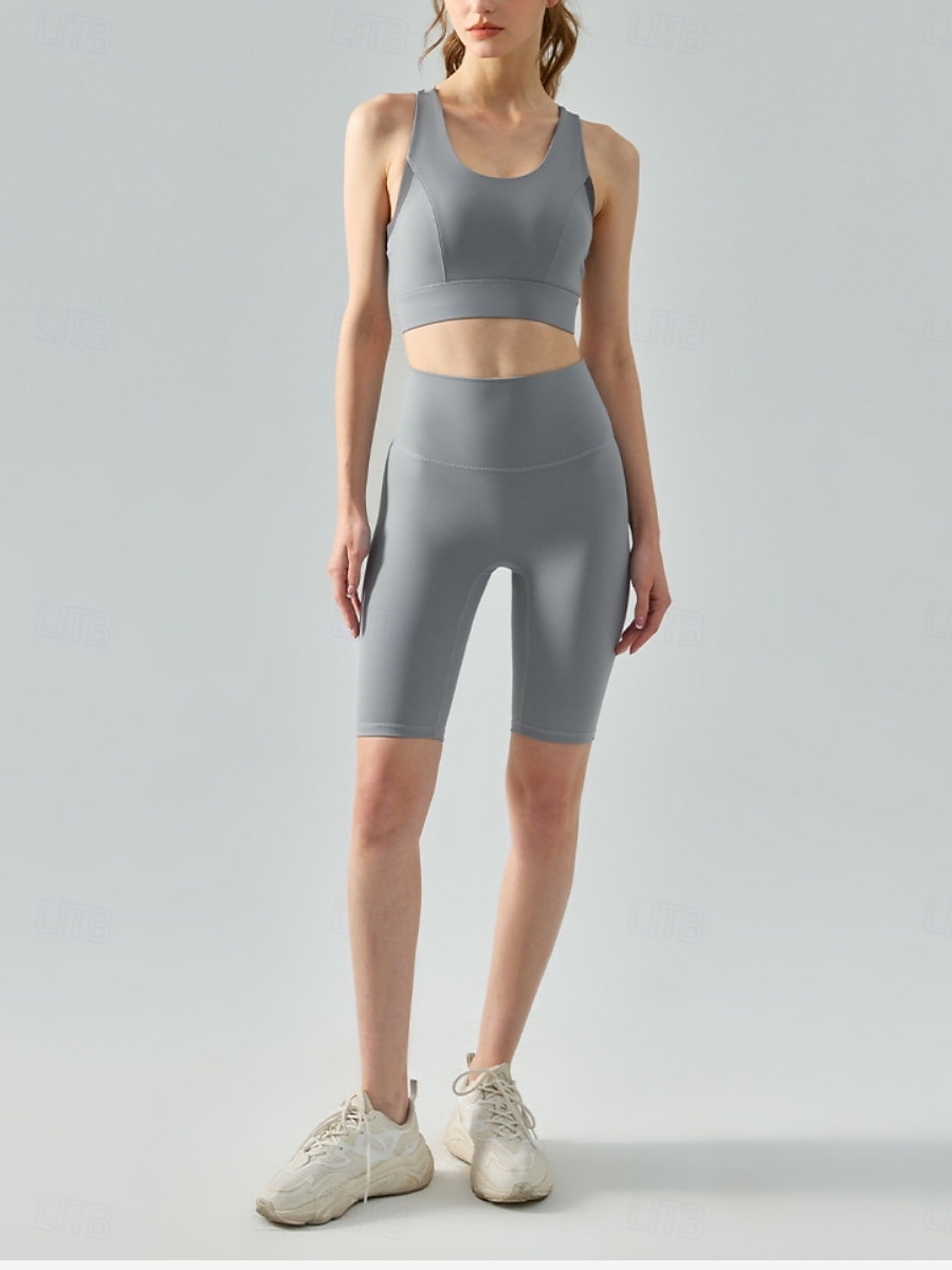 Per donna Canotte da allenamento Reggiseno sportivo Scollo a Cucchiaio Intimo / Maglia Intima Asciugatura Rapida Leggero Confortevole Senza fili Imbottito Tinta unica Sport Abbigliamento sportivo del 2026 a $25.99 –P10