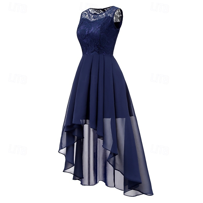 Dame Lang kjole Maxikjole Chiffonkjoler Blonde kjole Uformell kjole Elegant Mote Moderne utendørs Feriereise Ut på byen Normal عادي Ermeløs V-hals Blå Rosa Navyblå Sommer Vår 2026 - $37.99 –P15