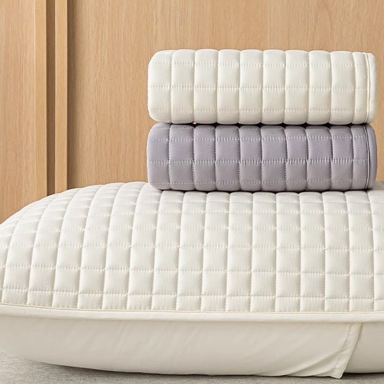 Capa de travesseiro acolchoada e impermeável, à prova de derramamentos, macia e respirável, com zíper, para cama, ideal para quarto e casa. de 2026 por $13.99 –P8