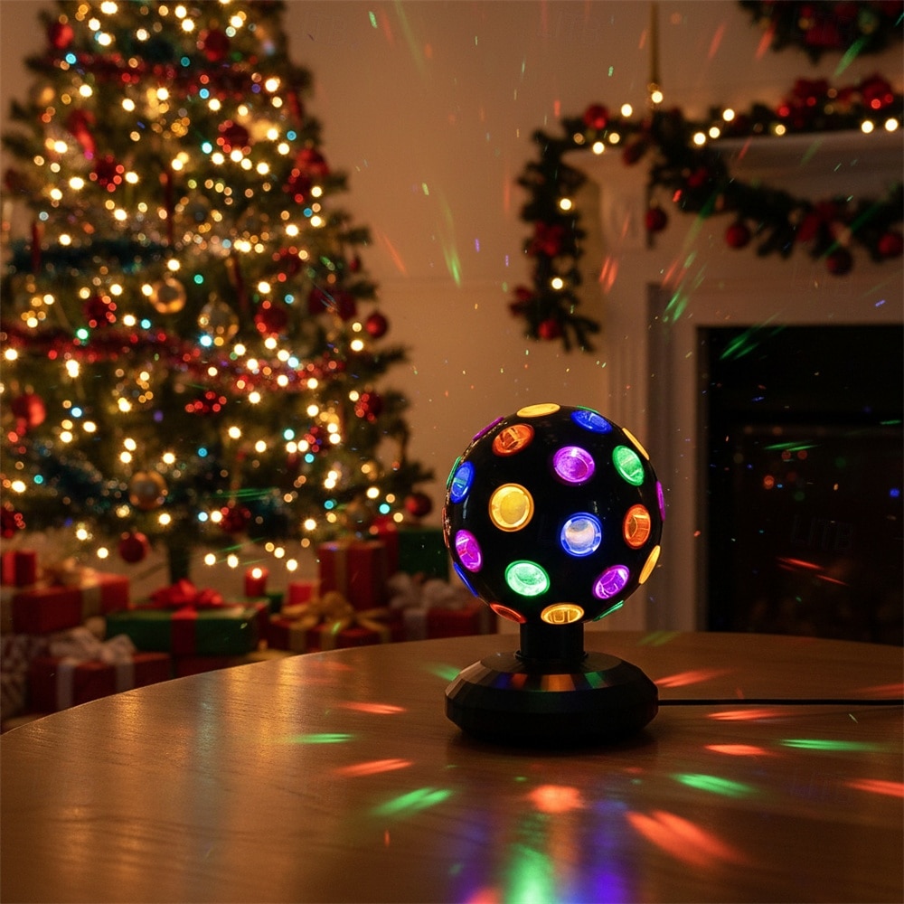 Projecteur LED rotatif à 360° pour scène disco, alimentation USB, idéal pour les DJ et les festivals. &veilleuse décorative pour chambre, 1 pièce de 2026 ? $52.99 –P2