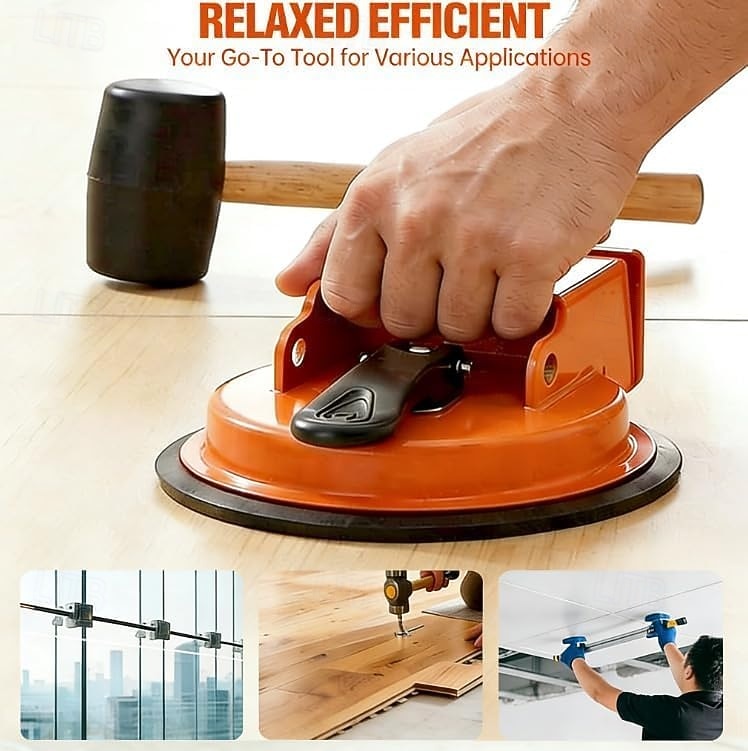 Juego de herramientas para reparar juntas en pisos de madera, incluye ventosa, martillo y almohadillas. Ventosa para juntas de pisos de madera, ventosa fuerte adecuada para almohadillas de baldosas, 2026 - $13.99 –P6