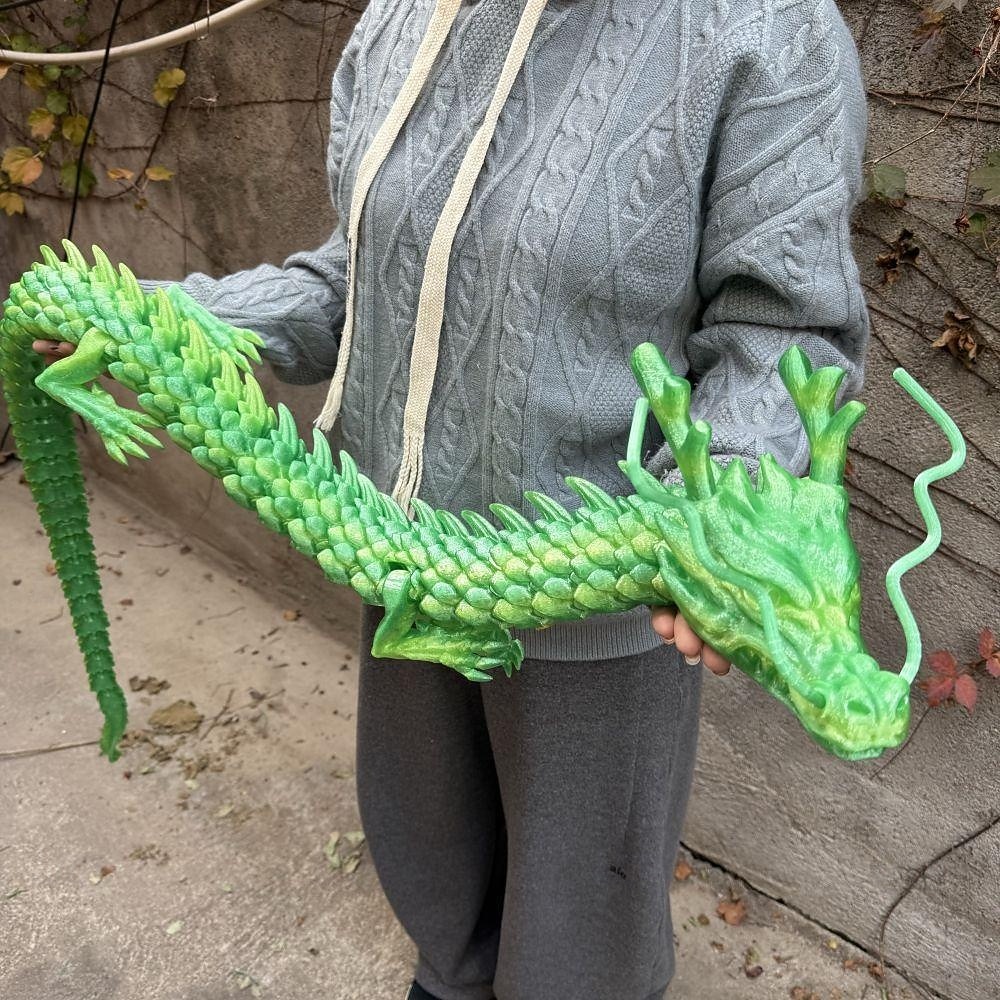 150 cm/59 tommer 3D-printet drage, ekstra stor 3D-drage, dyredukke, skrivebordspynt til hjemmet, fidget-leke, perfekt til jul- og halloween-dekor, høytidsfeiringer, ideelle gaver til kontoret, 2026 - $74.99 –P2