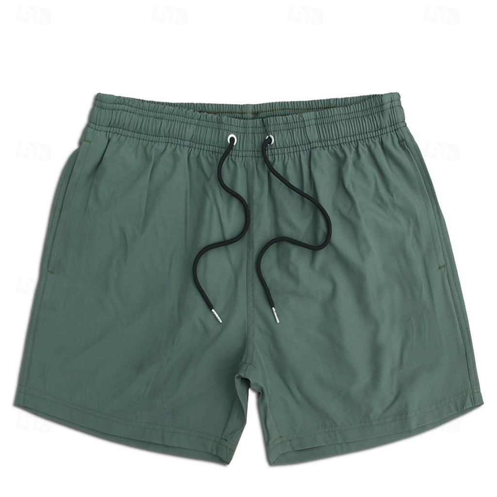 Per uomo Costumi da bagno Pantaloncini da mare Pantaloncini da Surf Tasca Elastico in vita Semplice Asciugatura Rapida Corto All'aperto Spiaggia Vacanza Vacanza Moda Blu Nero Micro-elastico del 2026 a $20.99 –P4