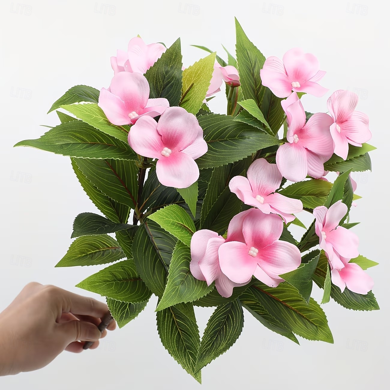 2026年 インパチェンスの造花2個セット、マルチカラーの造花鉢植え、中庭やバルコニー用の高品質装飾品、長持ちする造花、家庭や屋外の景観  コレクション – $17.49 –P8