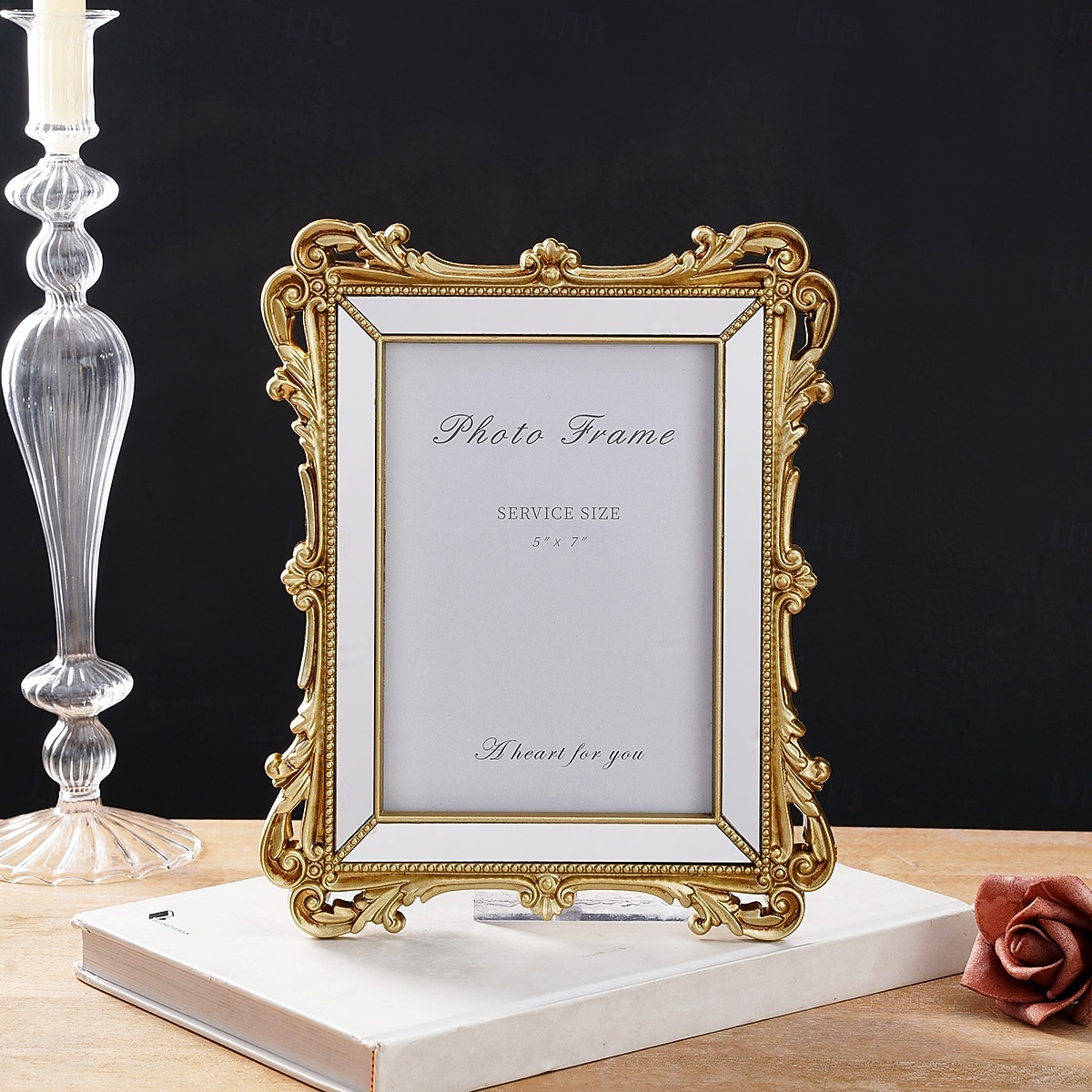 1PC, Featuring Rococo Baroque Three-dimensional Relief Carving Technique. This Decorative Photo Frame for Home And Wedding Wse Is Suitable for Both Tabletop Display And wall Hanging 2026 - $23.99 –P13