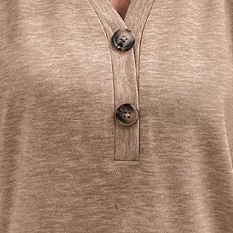 Women's Shirt Popover Shirt Casual Shirt Cotton Shirt Solid Color Plain Vacation Vintage Fashion Short Sleeve V Neck Regular Tops Streetwear Beach Holiday Blue Black Pink Khaki Grey Summer Spring Fall 2026 - $19.99 –P2