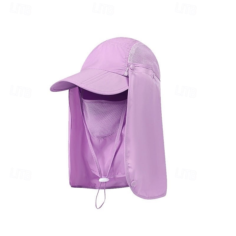 Heren outdoor zonnehoed met nekflap, zomerse UV-beschermende visserspet, ademend lichtgewicht gezichtsscherm voor wandelen, kamperen en vissen &buitenactiviteiten 2026 - $18.99 –P4
