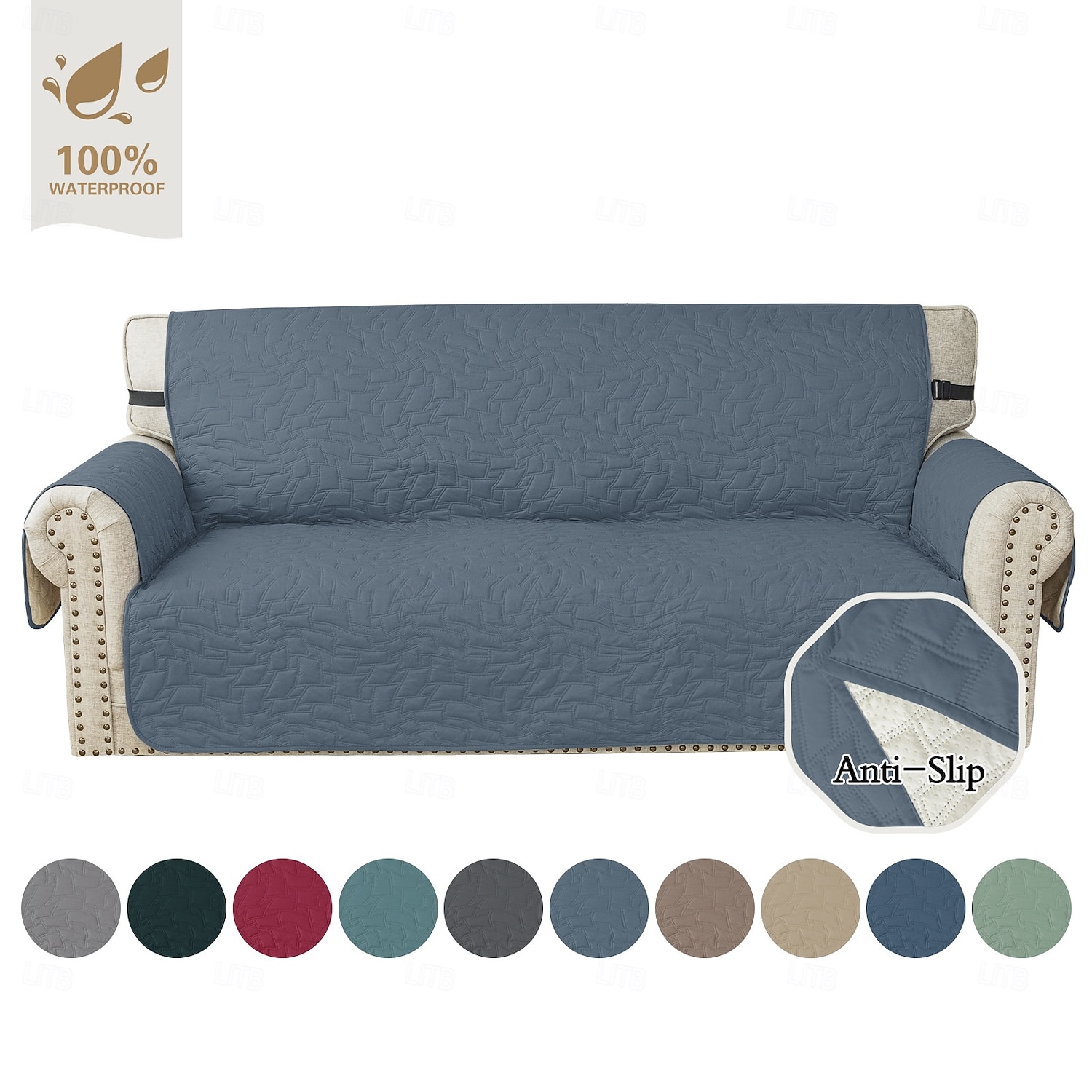 Водонепроницаемый стеганый коврик для дивана с защитой от насекомых, чехол для дивана, полностью закрывающий диван, нескользящий, прочный, для защиты мебели, подходит для использования в любое время 2026 - $37.99 –P8